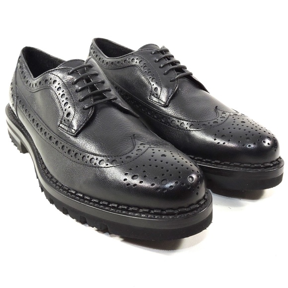 ALBERTO CICCIOLI ?? MEN\'S BLACK SOFT LEATHER COMFORT WINTER OXFORD main image 7